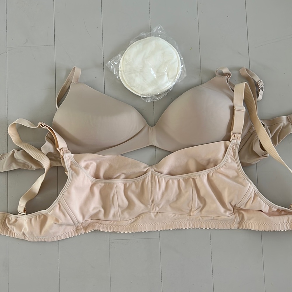 Two comfortable nursing bras 36C